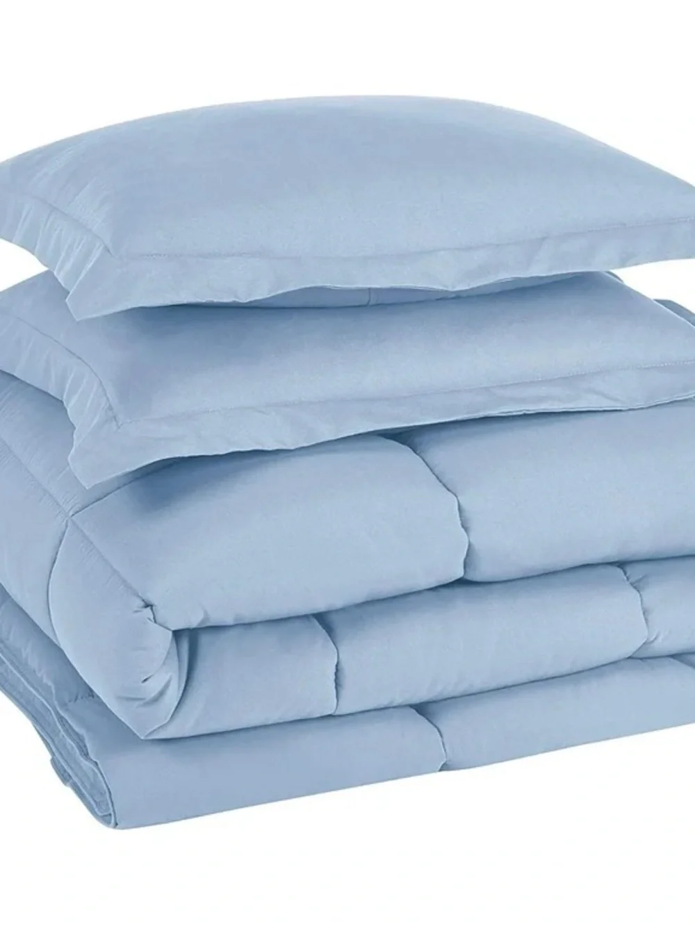 Light Blue Down Alternative Twin 2 pieceComforter Set